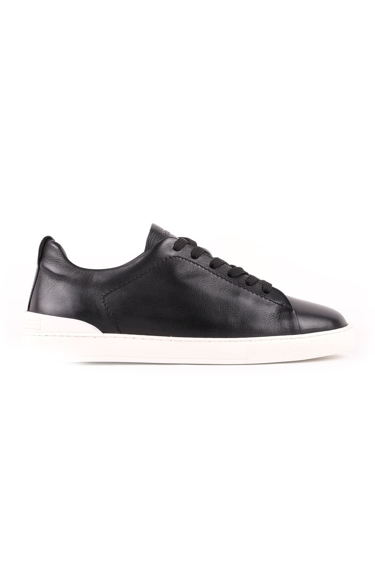 L5203 Leather Men's Casual Shoes Black - MALLTURK