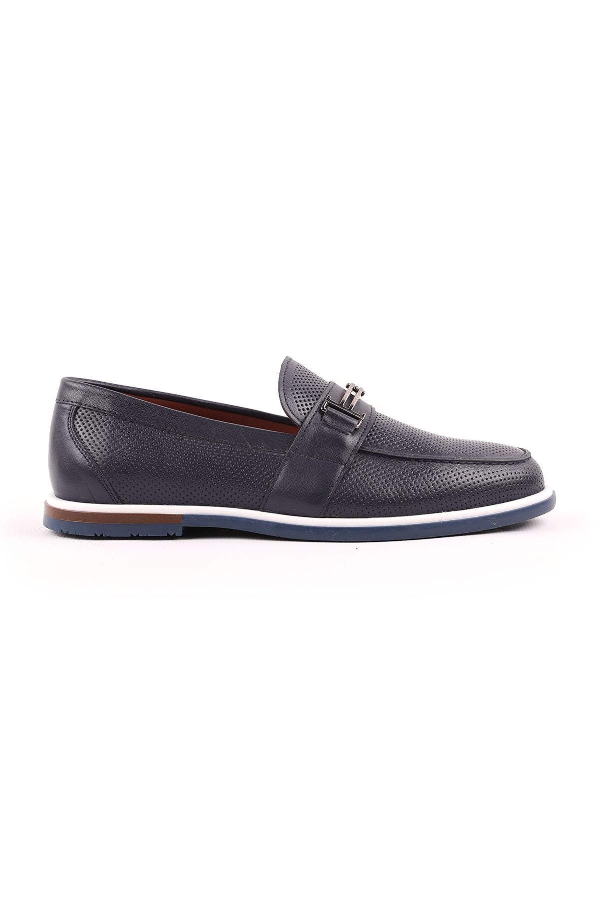 L5219 Casual Men's Shoes Navy Blue - MALLTURK