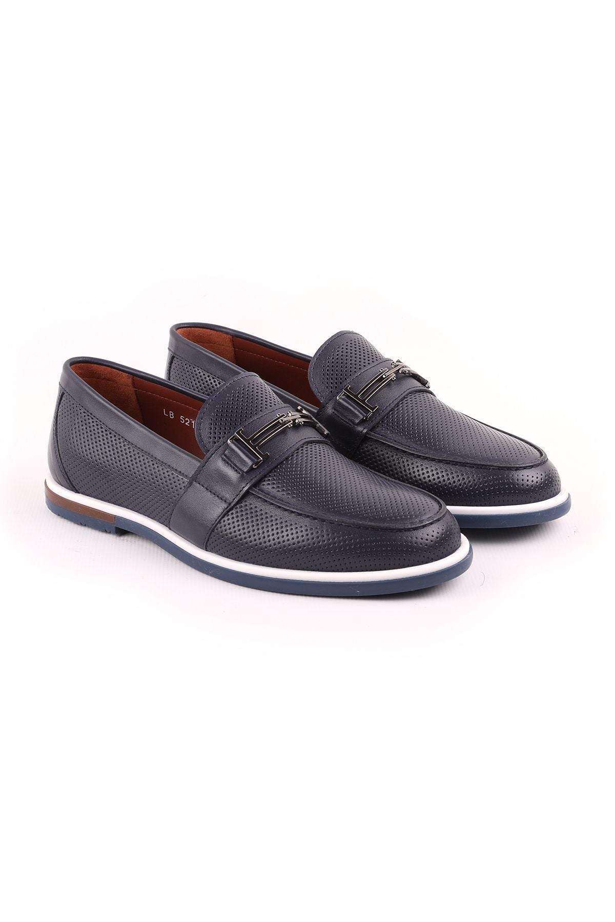 L5219 Casual Men's Shoes Navy Blue - MALLTURK