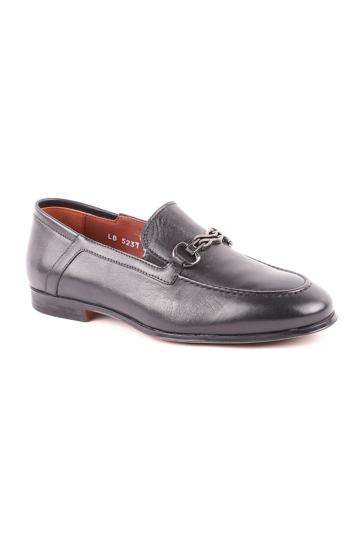 L5231 - Leather Black Men's Casual Shoes - MALLTURK