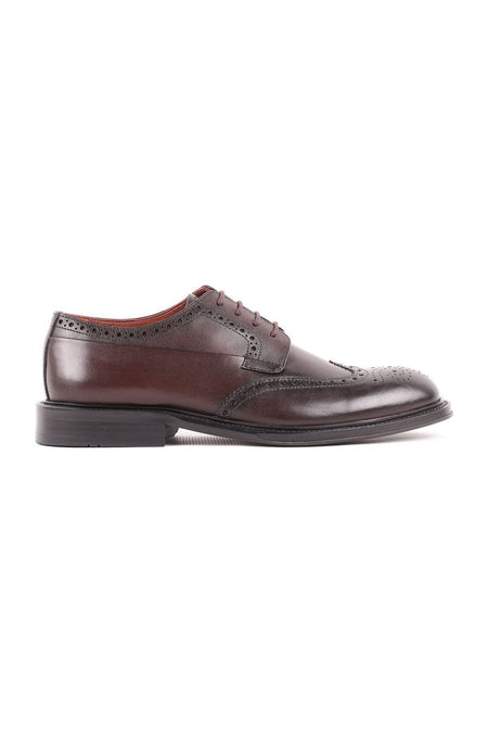 L5233 Leather Men's Oxford Shoes Brown - MALLTURK