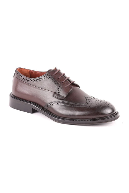 L5233 Leather Men's Oxford Shoes Brown - MALLTURK
