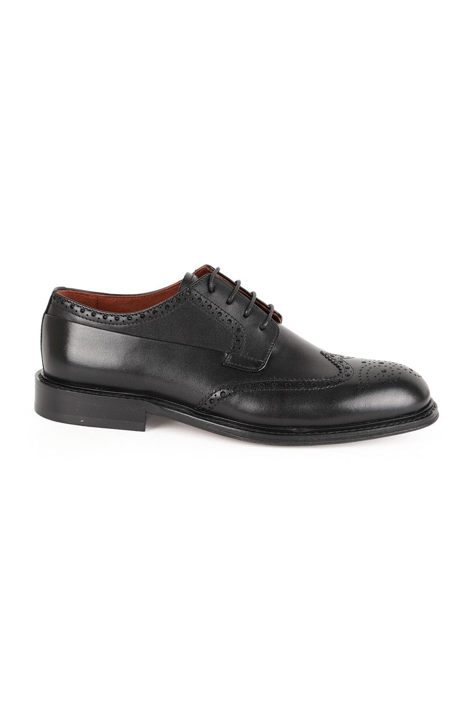 L5233 Men's Genuine Leather Brogue Perforated Leather Sole Classic Shoes - MALLTURK