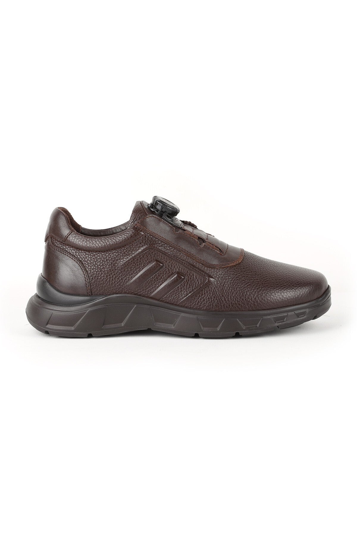 L5648 Men's Leather Casual Shoes Brown - MALLTURK