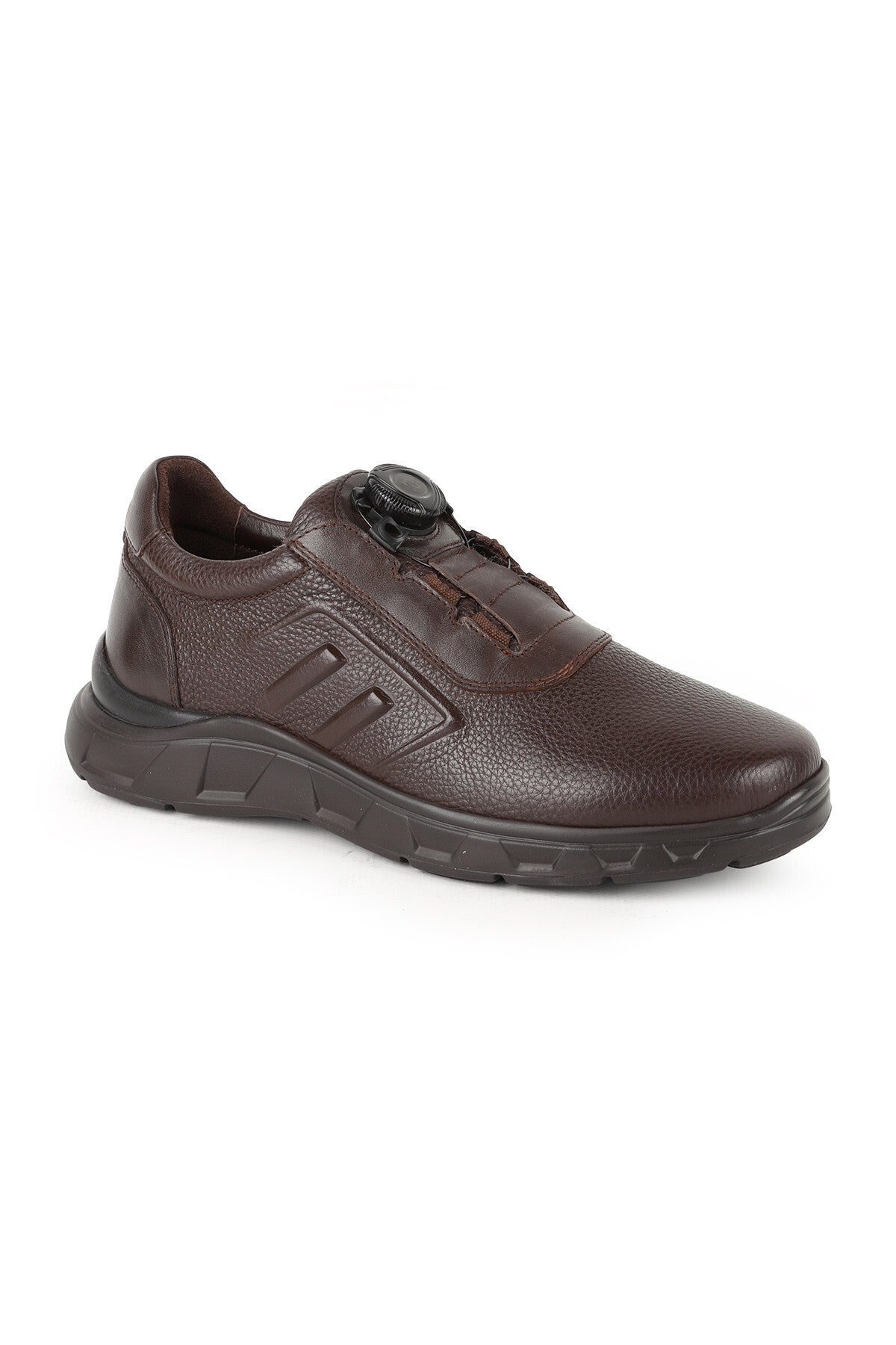 L5648 Men's Leather Casual Shoes Brown - MALLTURK
