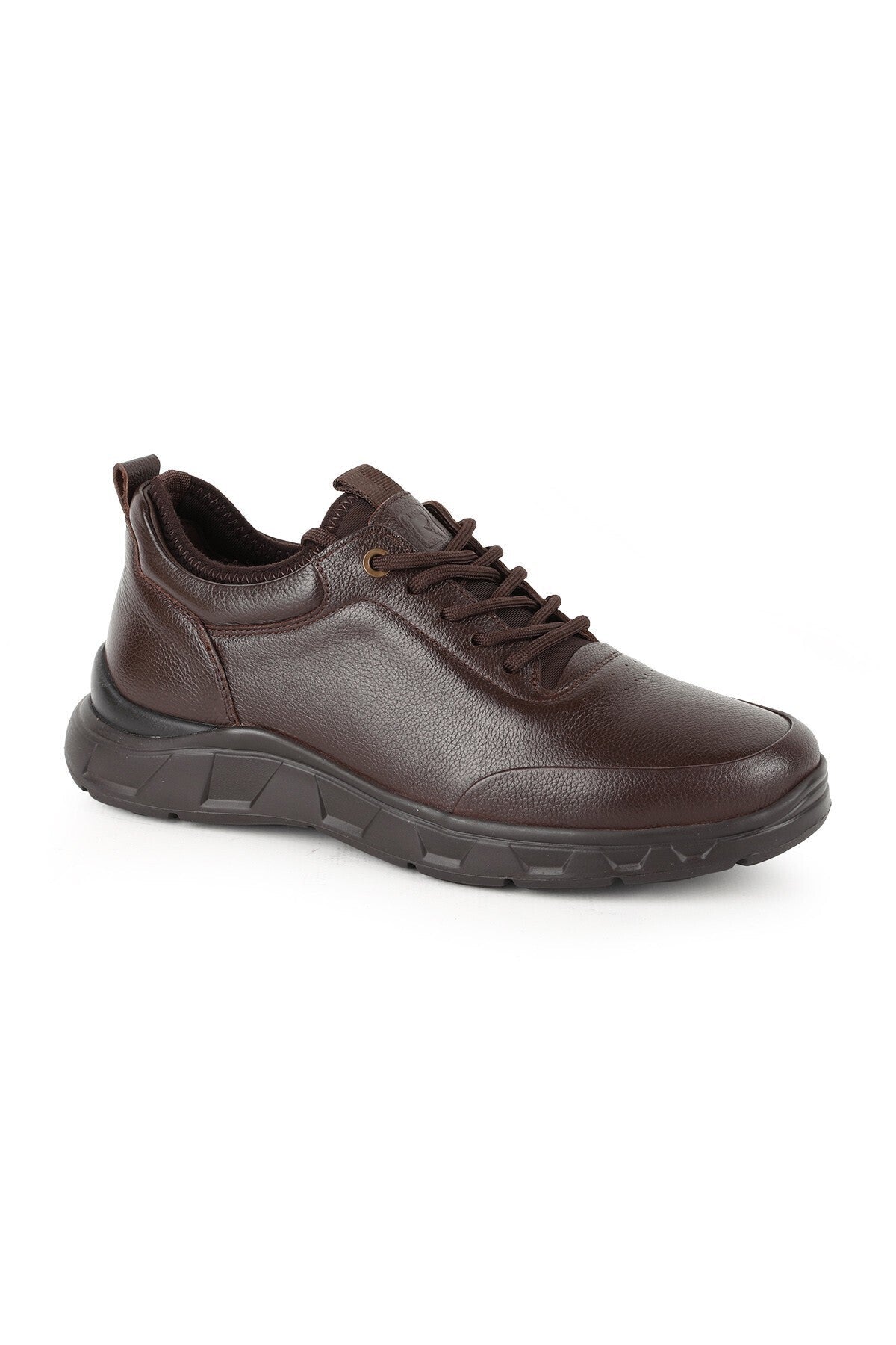 L5702 Street Casual Leather Men's Shoes Brown - MALLTURK
