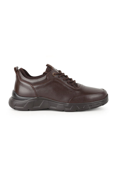 L5702 Street Casual Leather Men's Shoes Brown - MALLTURK
