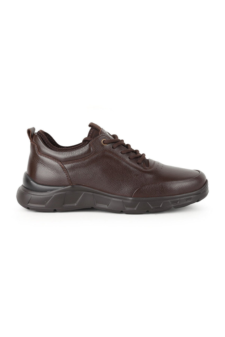 L5702 Street Casual Leather Men's Shoes Brown - MALLTURK