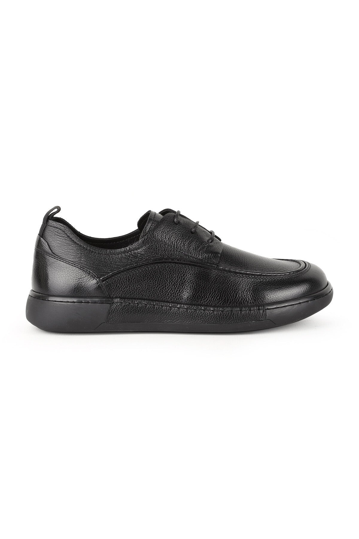 L5755 City Casual Men's Leather Shoes Black - MALLTURK