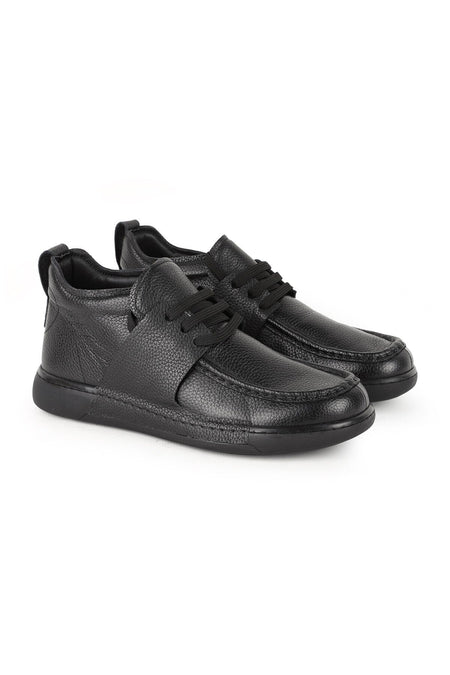L5756 City Chukka - Mid-Cut Men's Leather Fur Boots - MALLTURK