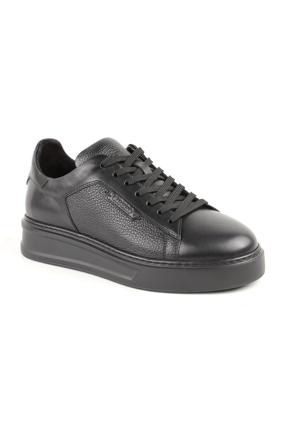 L5770 Genuine Leather Ultra Lightweight Thick EVA Sole Lace-Up Men's Sneakers Casual Shoes - MALLTURK
