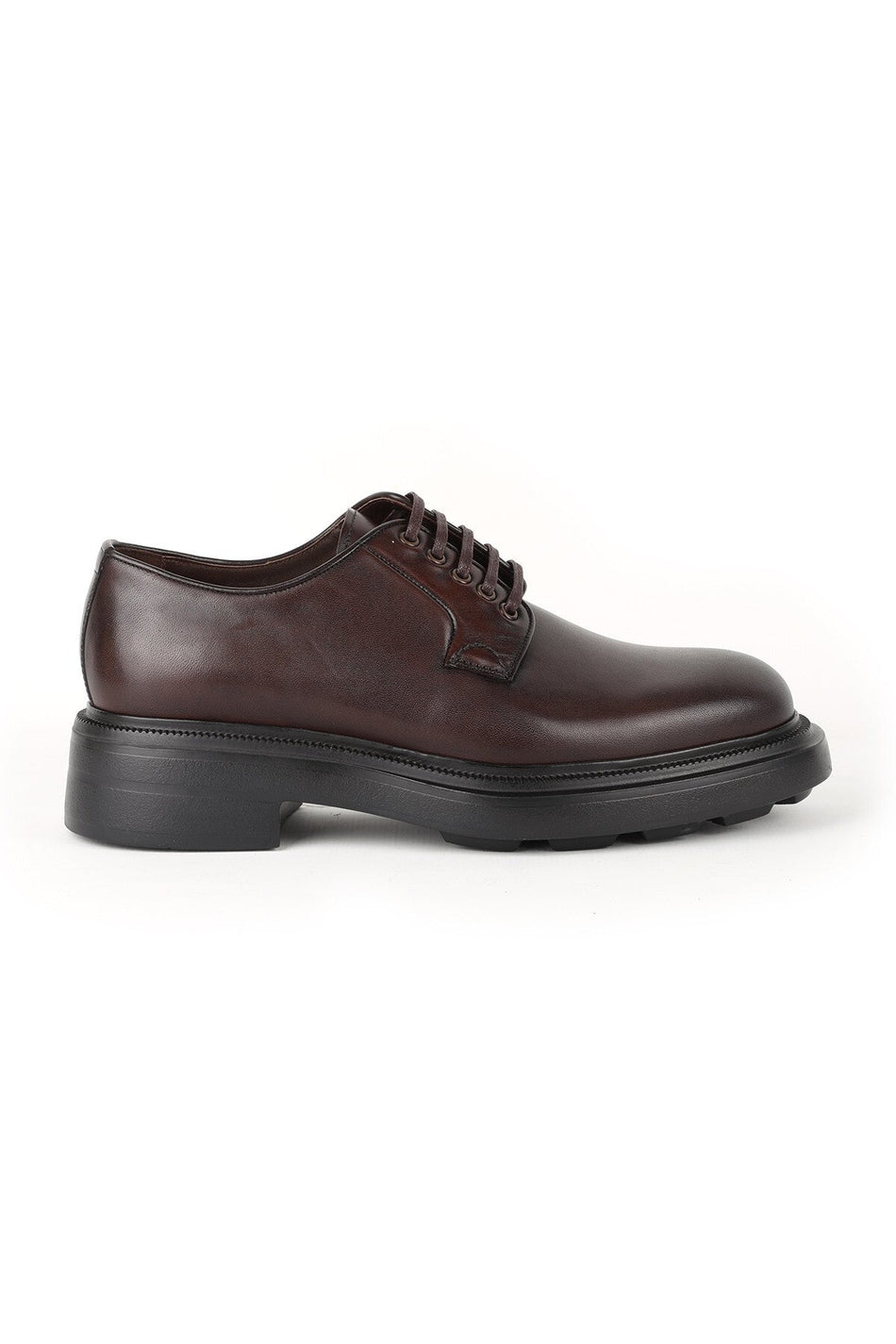 L5783 Business Men's Leather Classic Shoes Brown - MALLTURK