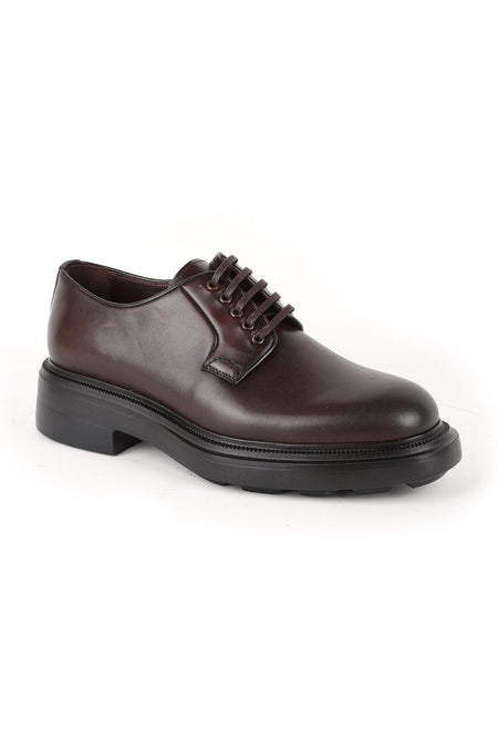 L5783 Business Men's Leather Classic Shoes Brown - MALLTURK