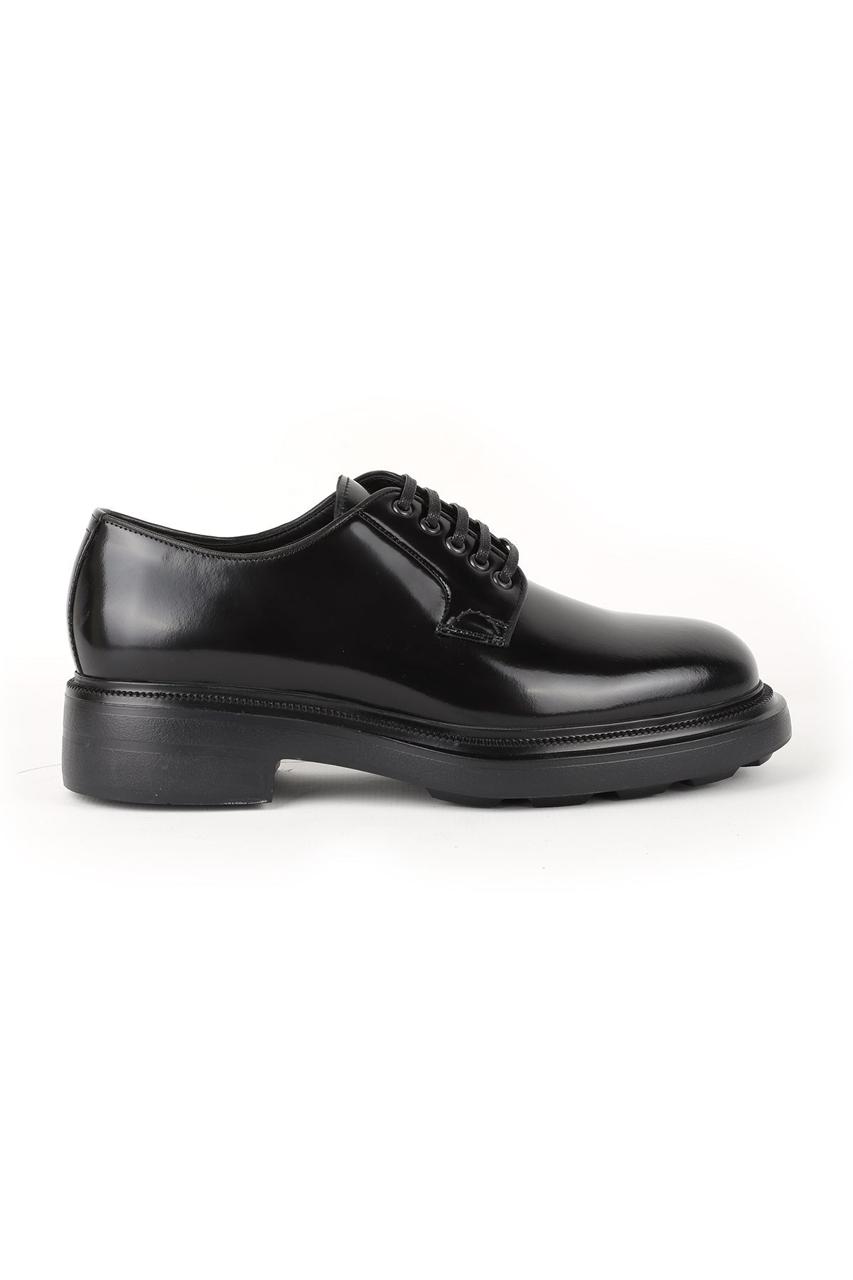 L5783 Business Men's Open Leather Classic Shoes Black - MALLTURK