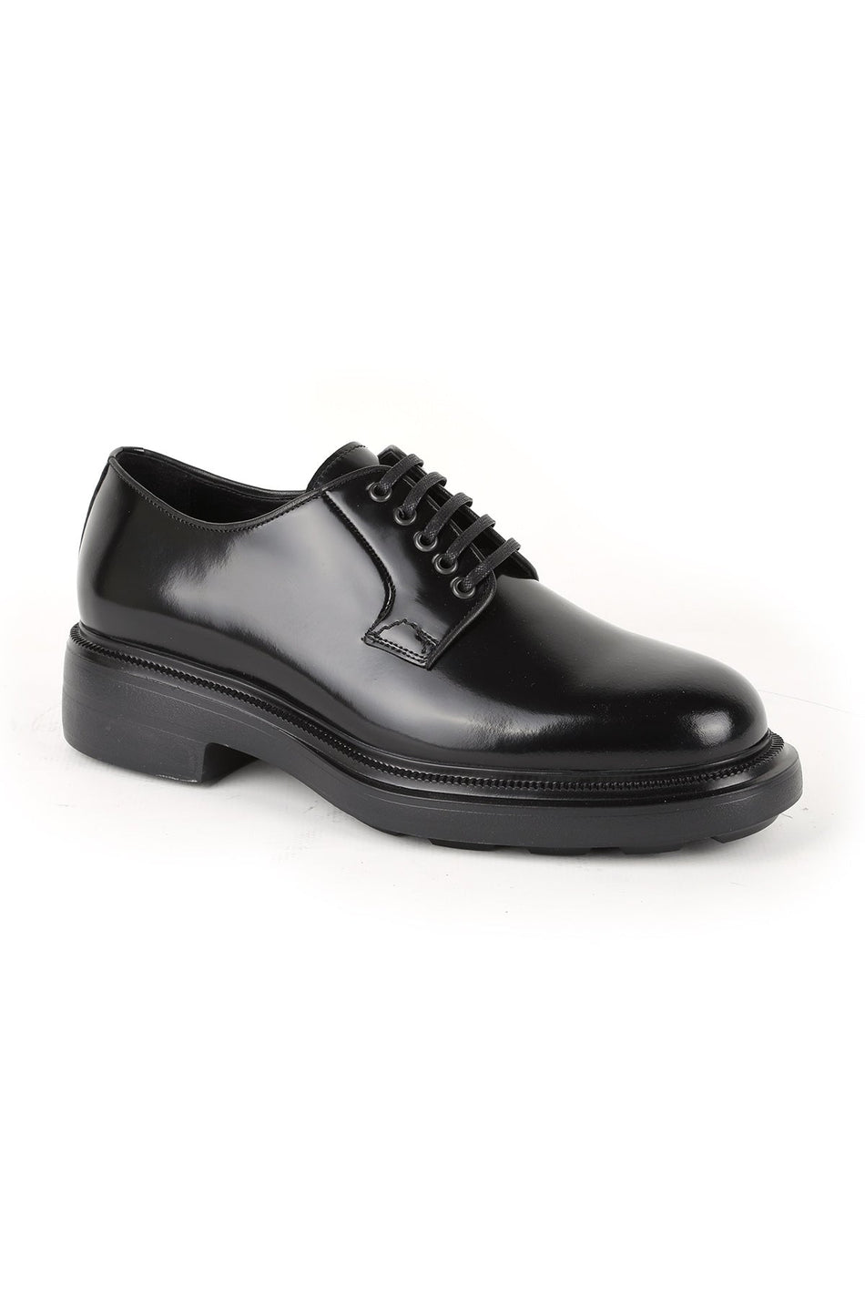 L5783 Business Men's Open Leather Classic Shoes Black - MALLTURK