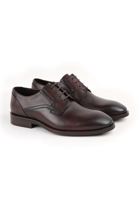 L5816 Genuine Leather Ultra Lightweight EVA Sole Lace-Up Men's Classic Office Shoes - MALLTURK