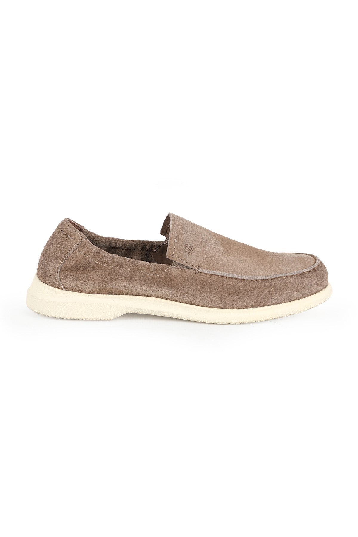L5929 Men's Genuine Suede Leather Loafer with Elastic Sides and Flexible Rubber Sole - MALLTURK