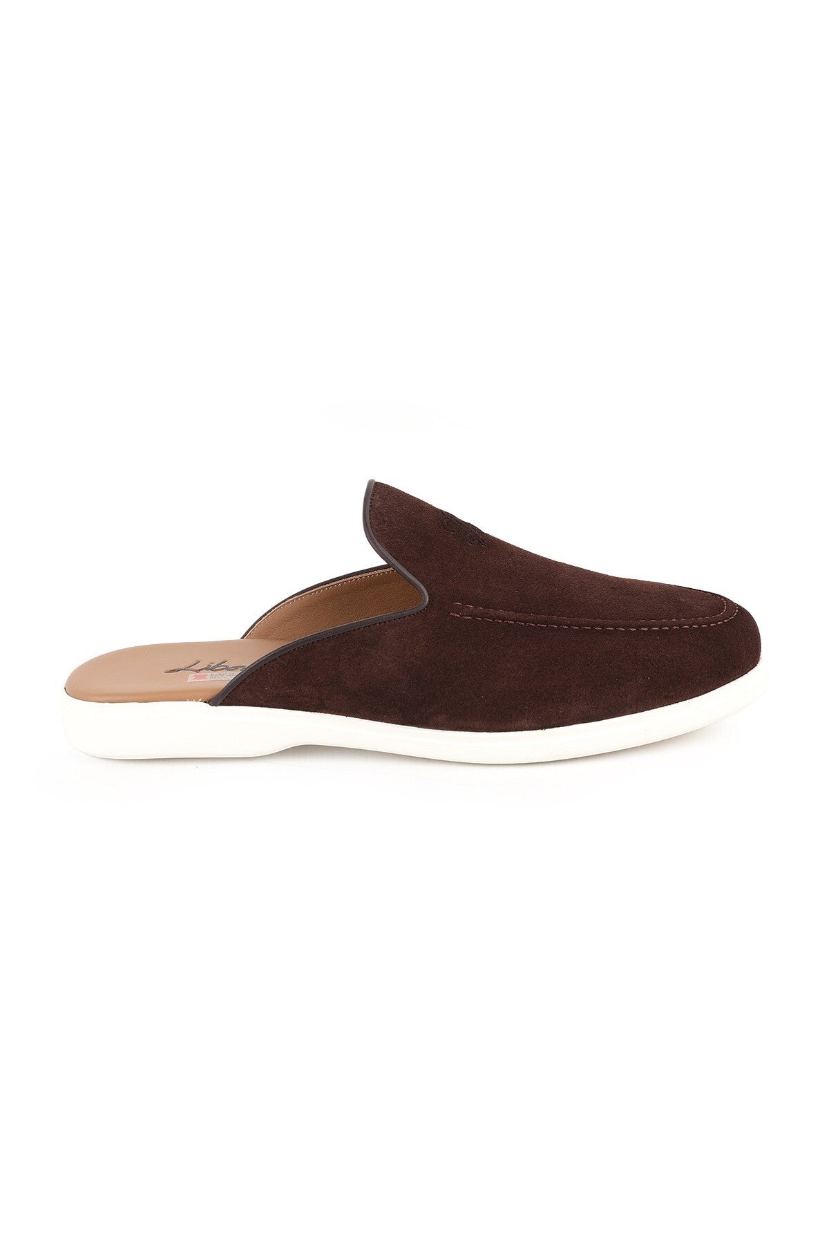 L5950 Genuine Suede Open Back Ultra Lightweight EVA Sole Men's Loafers Sabot Shoes - MALLTURK