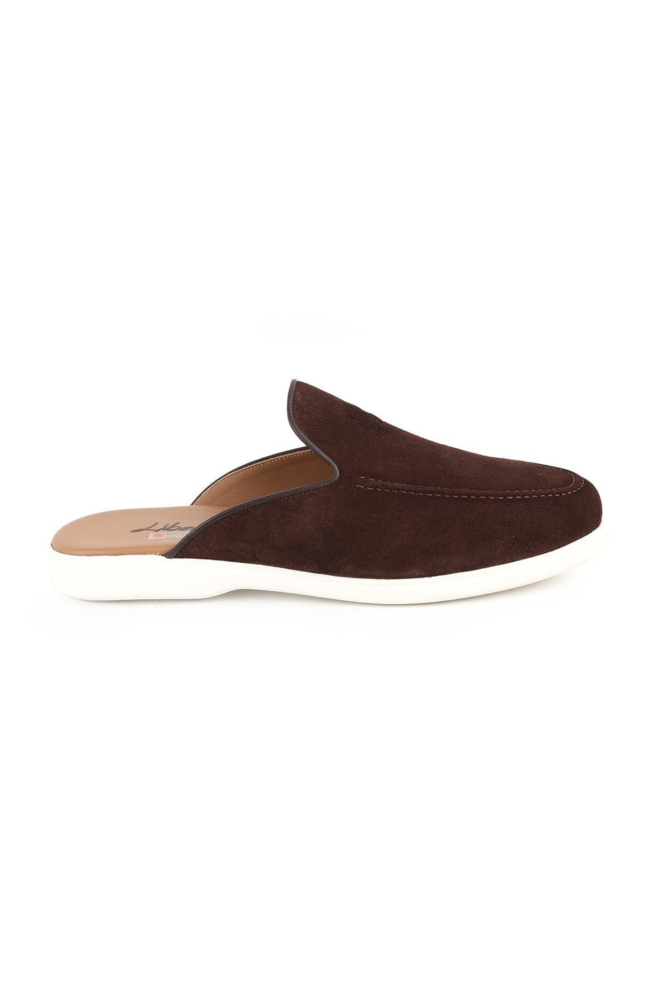 L5950 Genuine Suede Open Back Ultra Lightweight EVA Sole Men's Loafers Sabot Shoes - MALLTURK