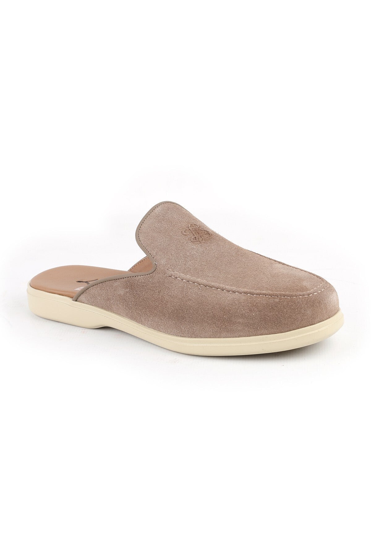 L5950 Genuine Suede Open Back Ultra Lightweight EVA Sole Men's Loafers Sabot Shoes - MALLTURK