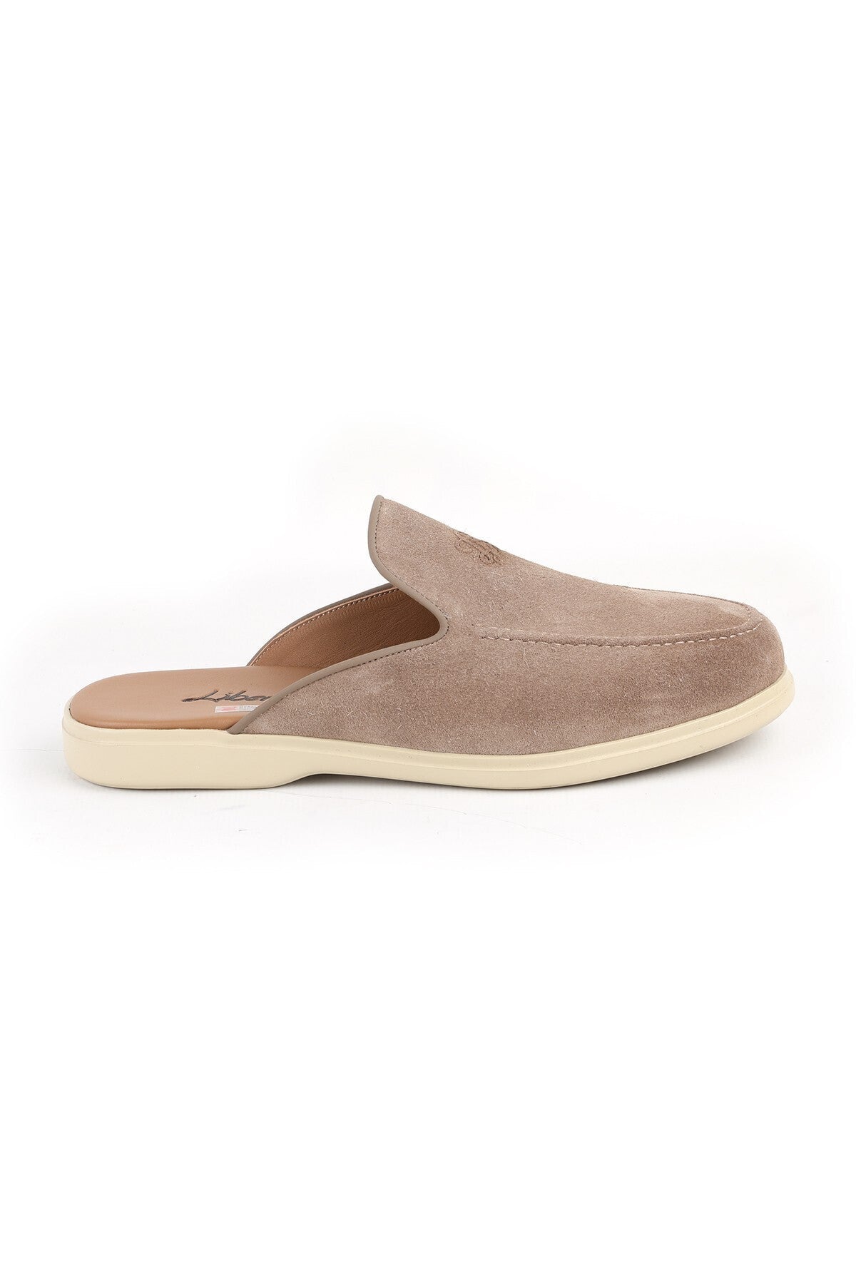 L5950 Genuine Suede Open Back Ultra Lightweight EVA Sole Men's Loafers Sabot Shoes - MALLTURK