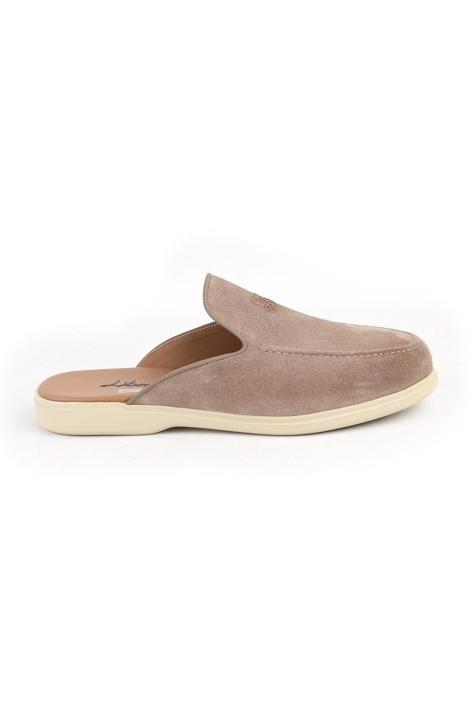 L5950 Genuine Suede Open Back Ultra Lightweight EVA Sole Men's Loafers Sabot Shoes - MALLTURK