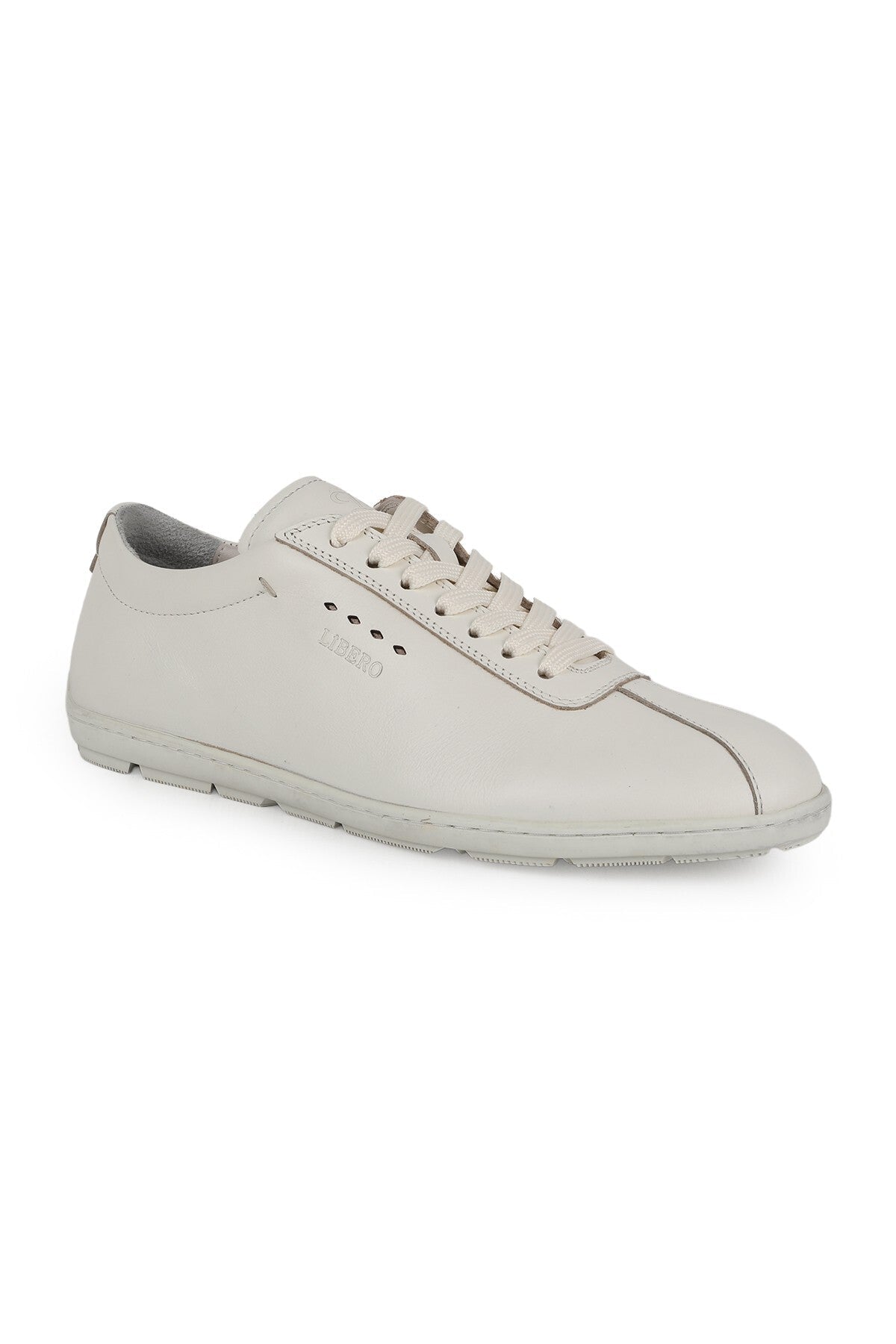 L5993 Erkek Siyah Hakiki Antik Deri Burun Dikişli Yan Logo Detaylı İnce Taban Sneaker - MALLTURK