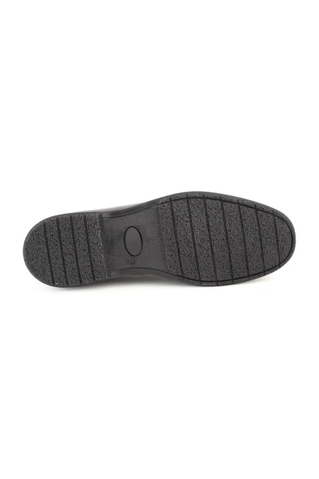 L6024 Genuine Leather U Toe Lace-Up Stretchy Rubber Sole Men's Classic Casual Shoes - MALLTURK