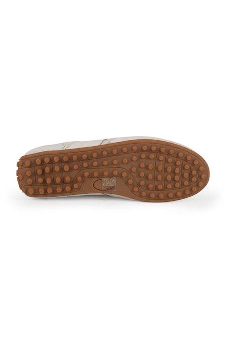 L6027 Erkek Siyah Hakiki Antik Deri Zig-Zag Dikişli Noktalı Kauçuk Taban Sneaker - MALLTURK