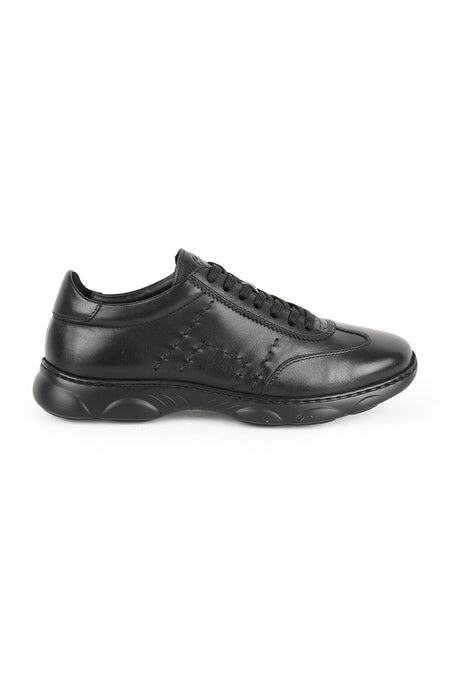L6034 Men's Genuine Antique Leather Side Cross Hand-Stitched Capsule Eva Sole Sneaker - MALLTURK