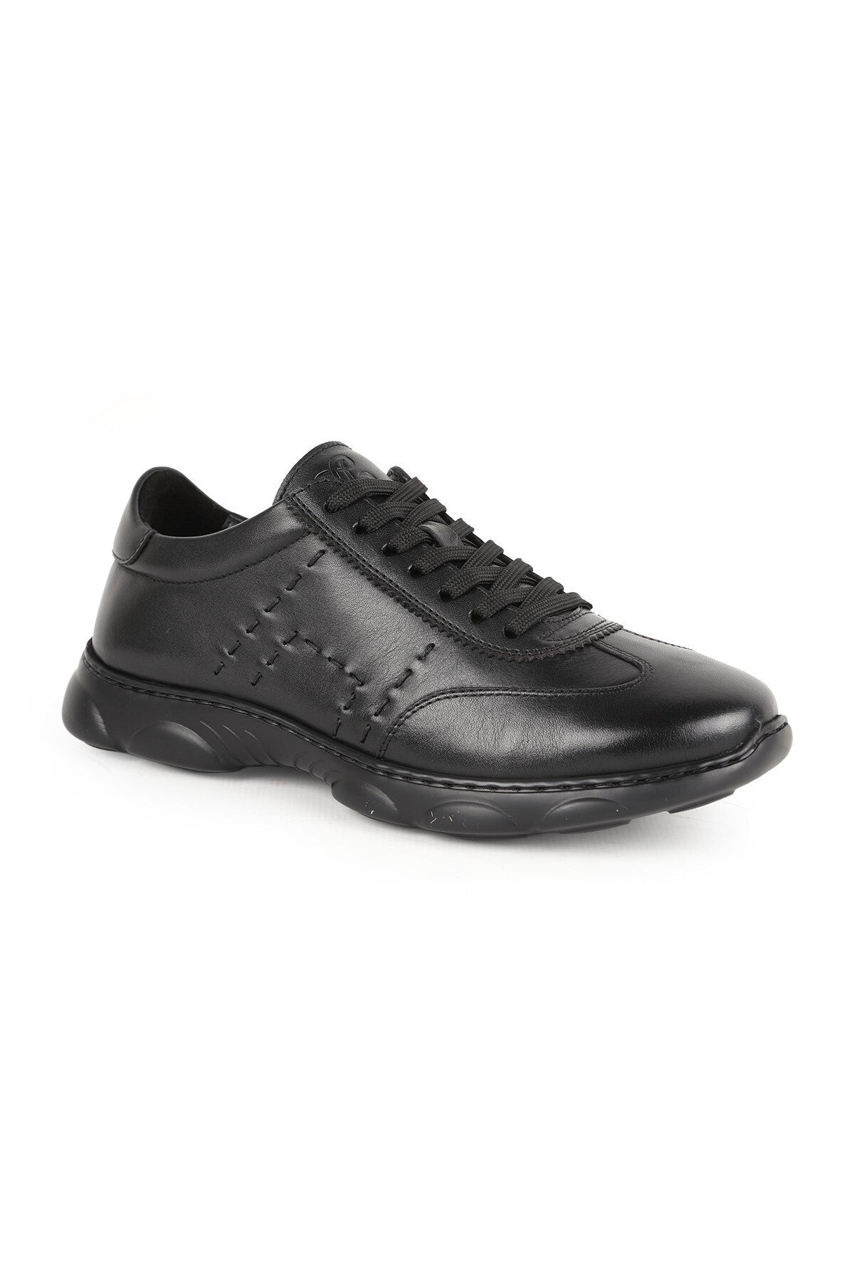 L6034 Men's Genuine Antique Leather Side Cross Hand-Stitched Capsule Eva Sole Sneaker - MALLTURK