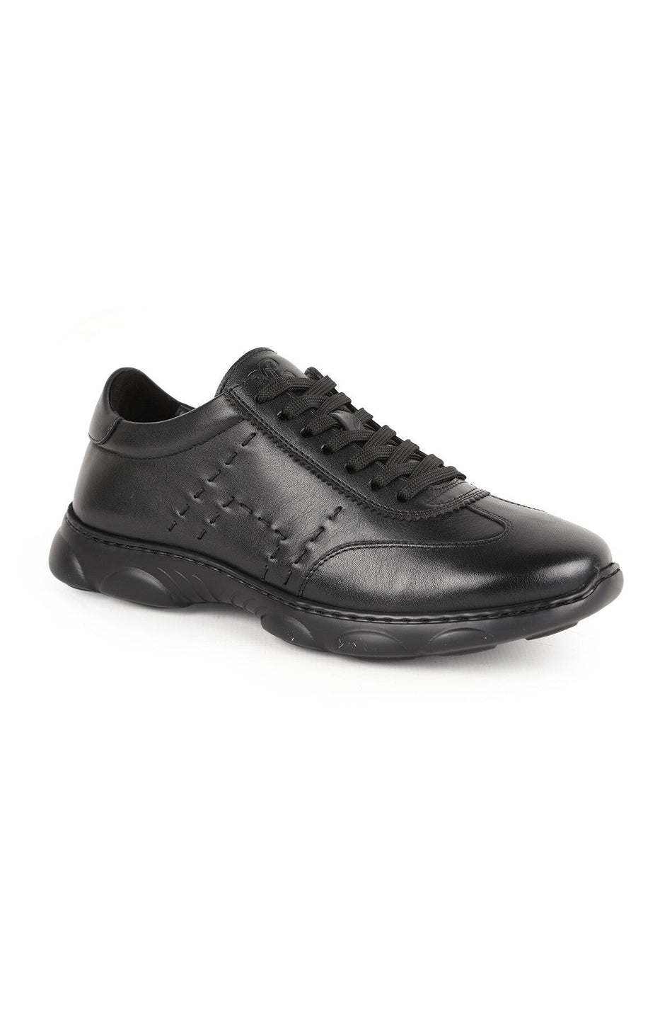 L6034 Men's Genuine Antique Leather Side Cross Hand-Stitched Capsule Eva Sole Sneaker - MALLTURK