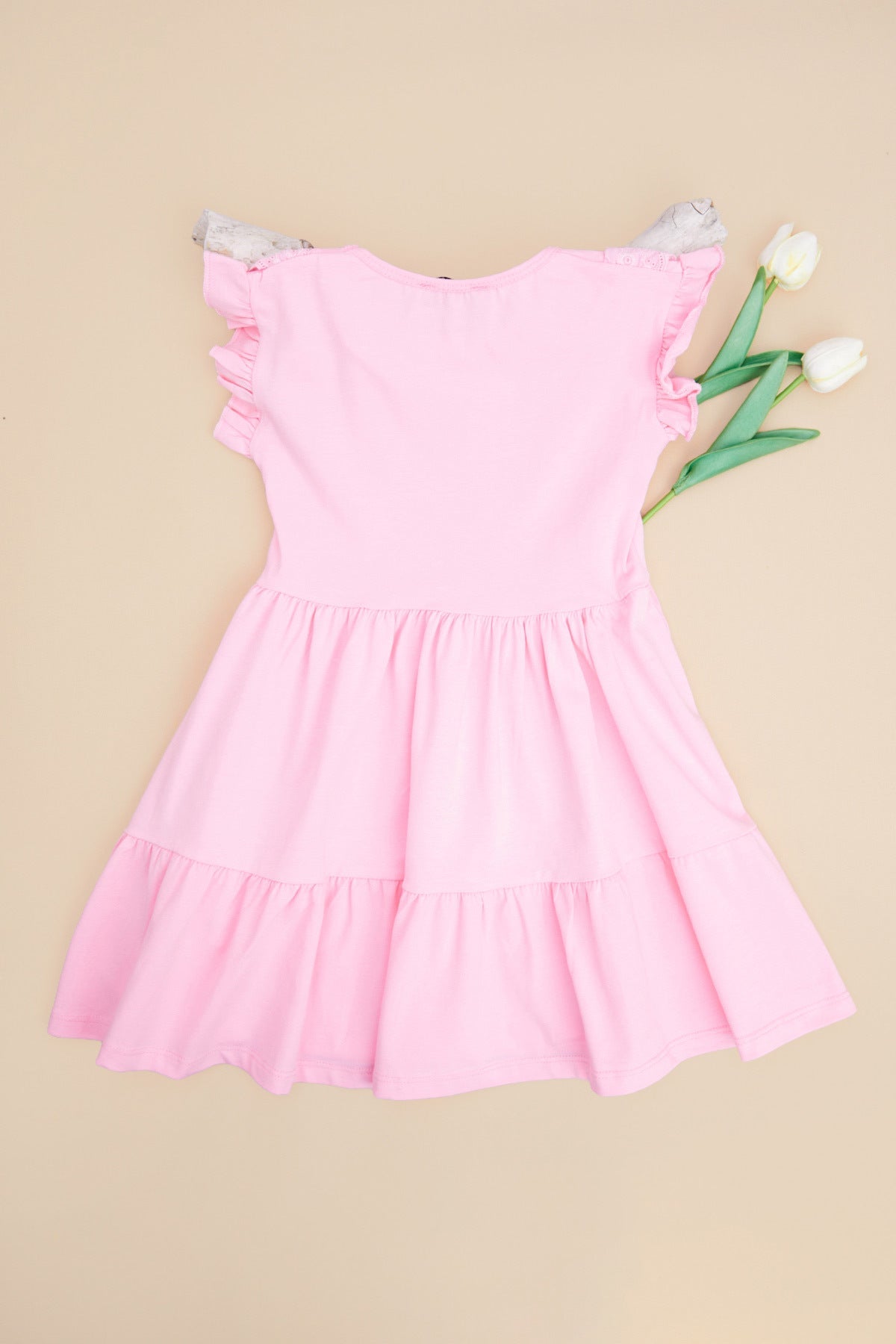 Lace Pack Crew Neck Girls' Dress - MALLTURK