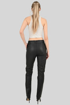 100% Genuine leather women's trousers