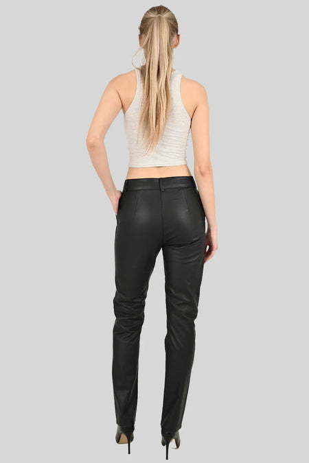 100% Genuine leather women's trousers - MALLTURK