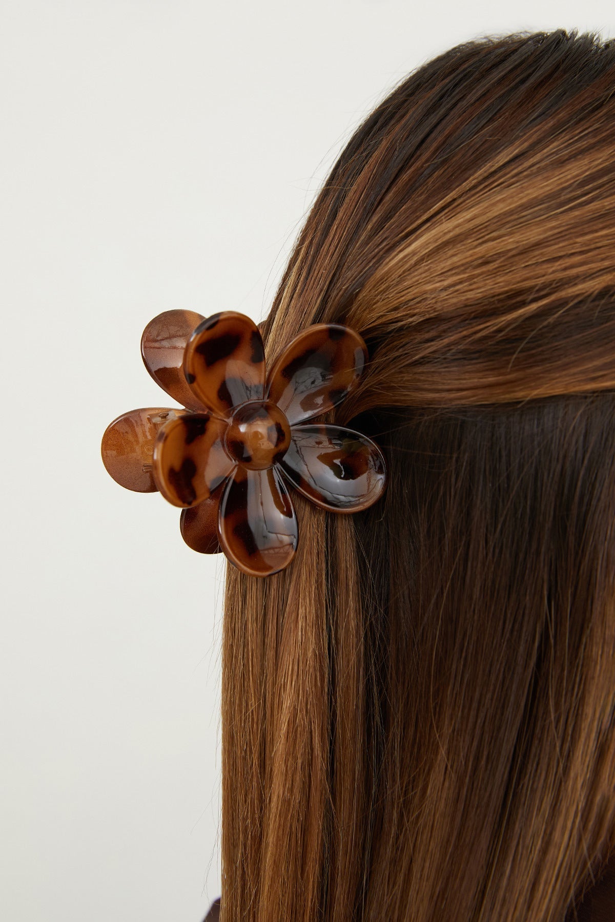 Leopard Patterned Flower Clasp Buckle - MALLTURK