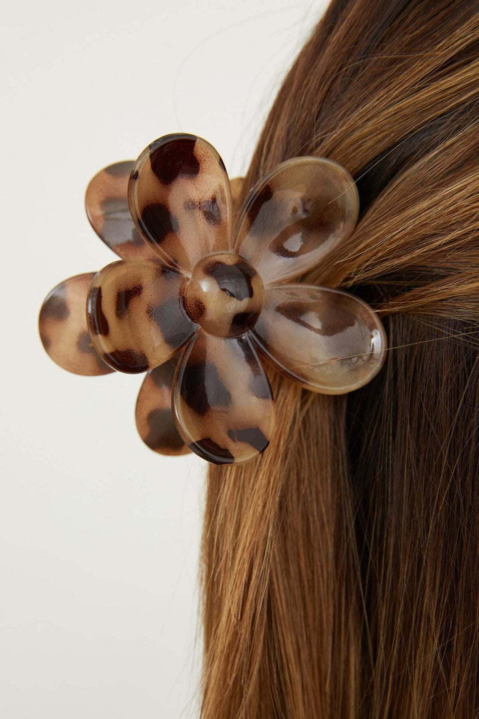 Leopard Patterned Flower Clasp Buckle - MALLTURK