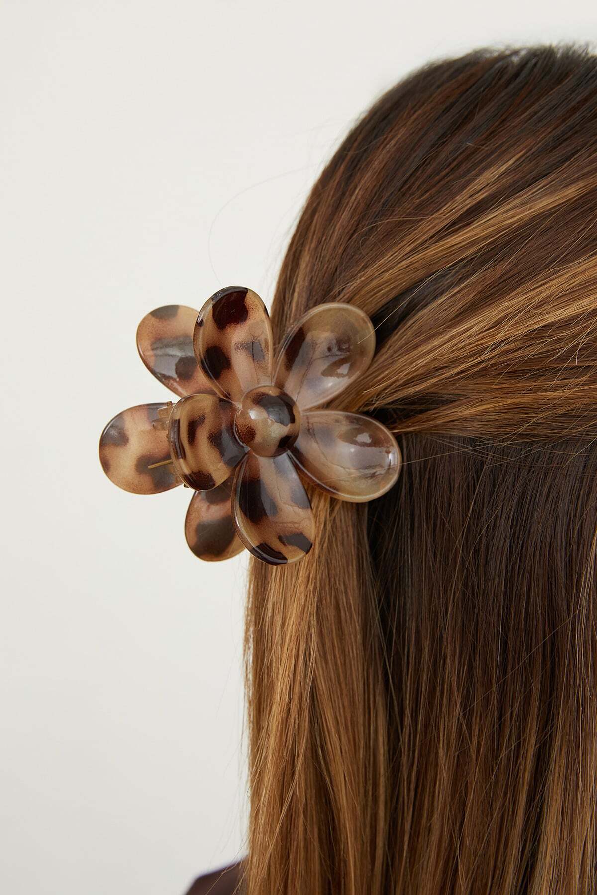 Leopard Patterned Flower Clasp Buckle - MALLTURK