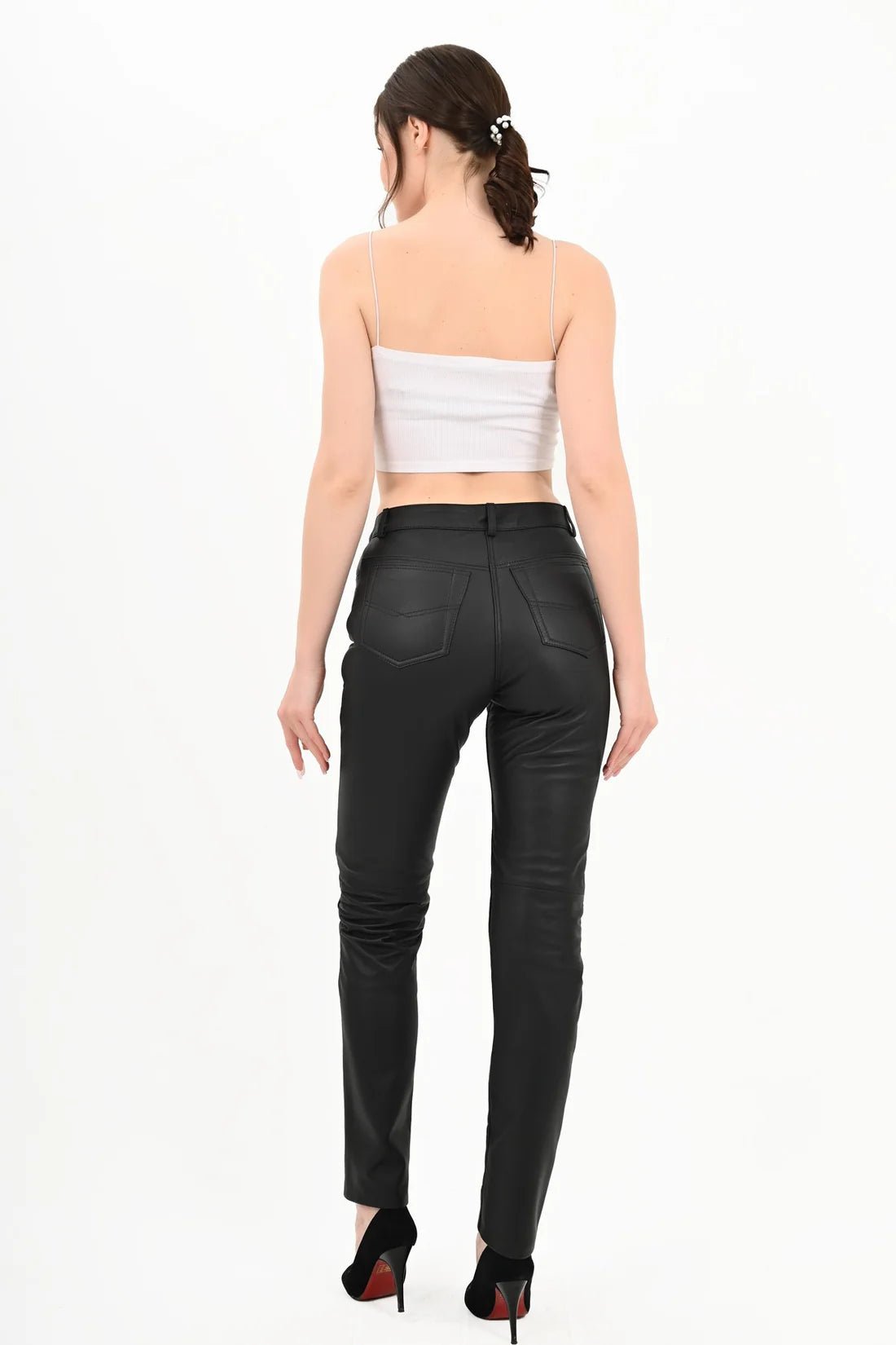 100% Genuine leather women's trousers - MALLTURK