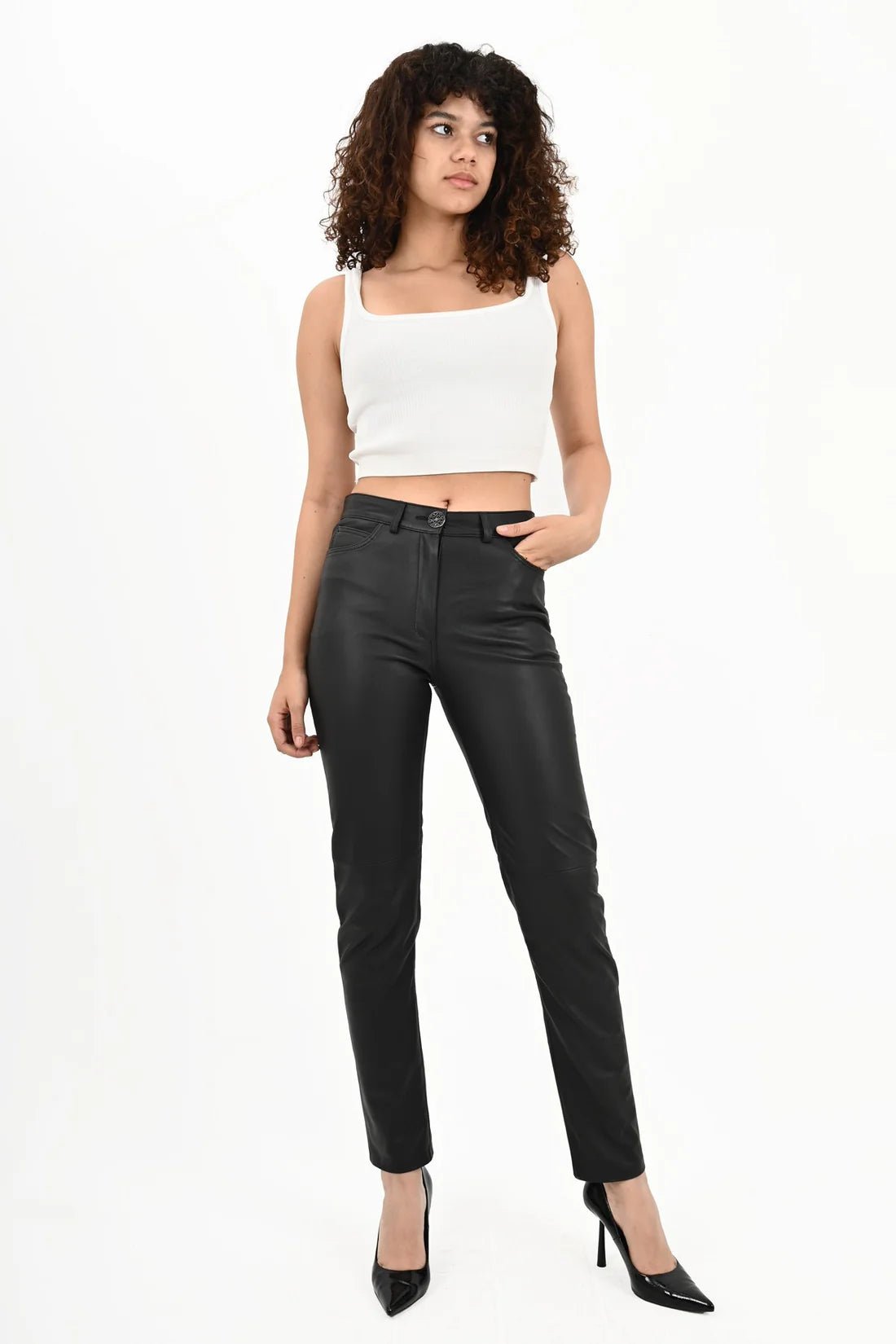 100% Genuine leather women's trousers - MALLTURK