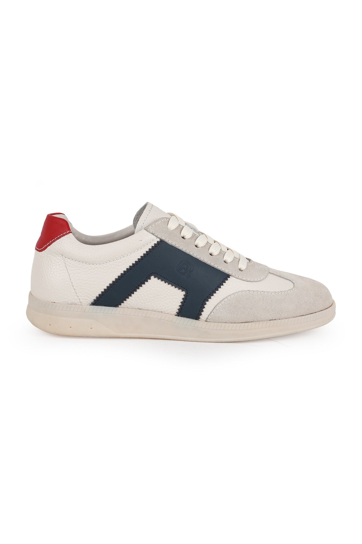 Libero H1033 Erkek Hakiki Deri ve Süet Kombinasyonlu Retro Bağcıklı Casual Sneaker - MALLTURK