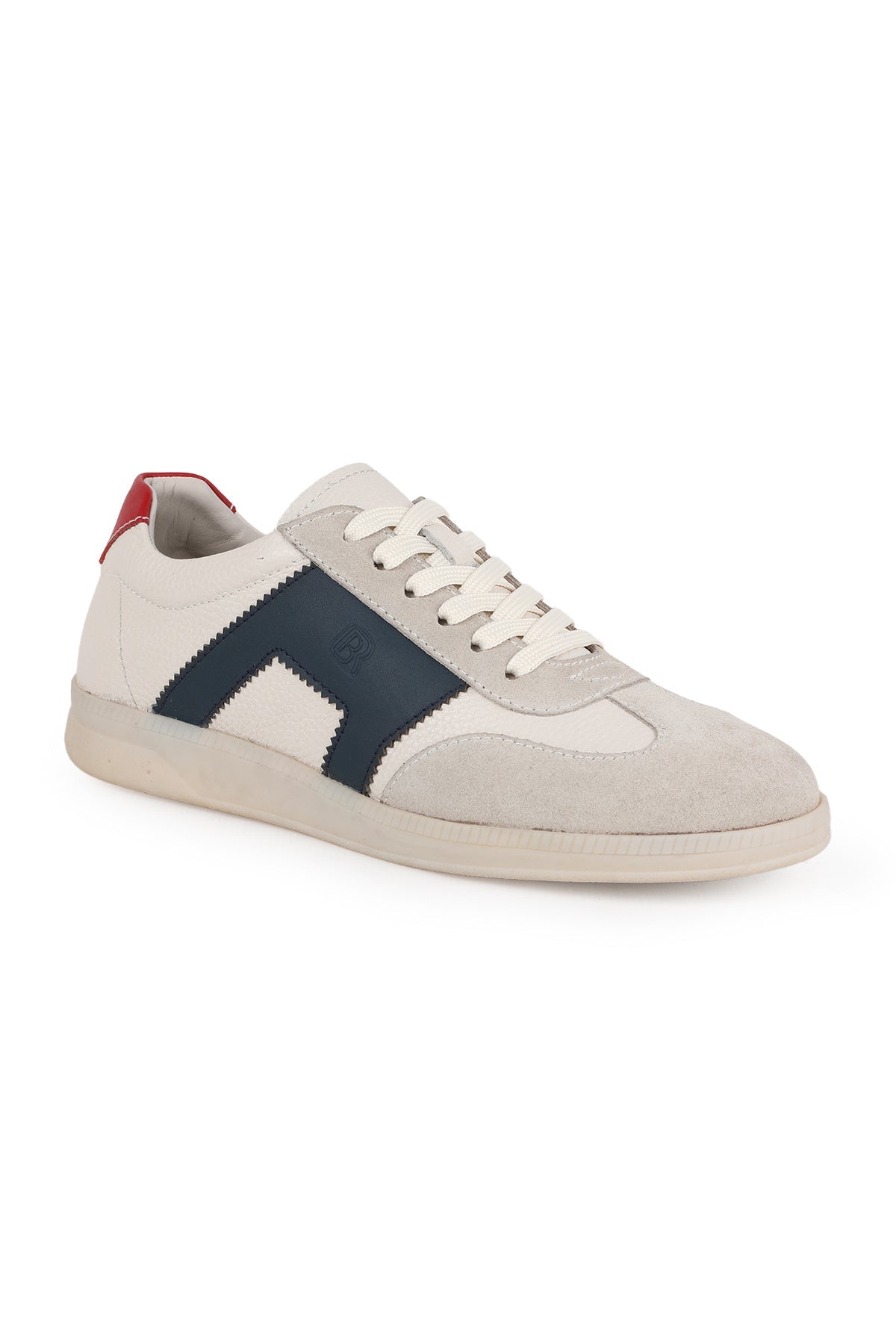 Libero H1033 Erkek Hakiki Deri ve Süet Kombinasyonlu Retro Bağcıklı Casual Sneaker - MALLTURK
