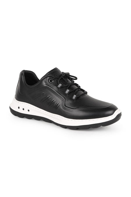 Libero H1133-1 Erkek Hakiki Antik Deri Stoperli Bağcıklı Hafif EVA Taban Sneaker - MALLTURK