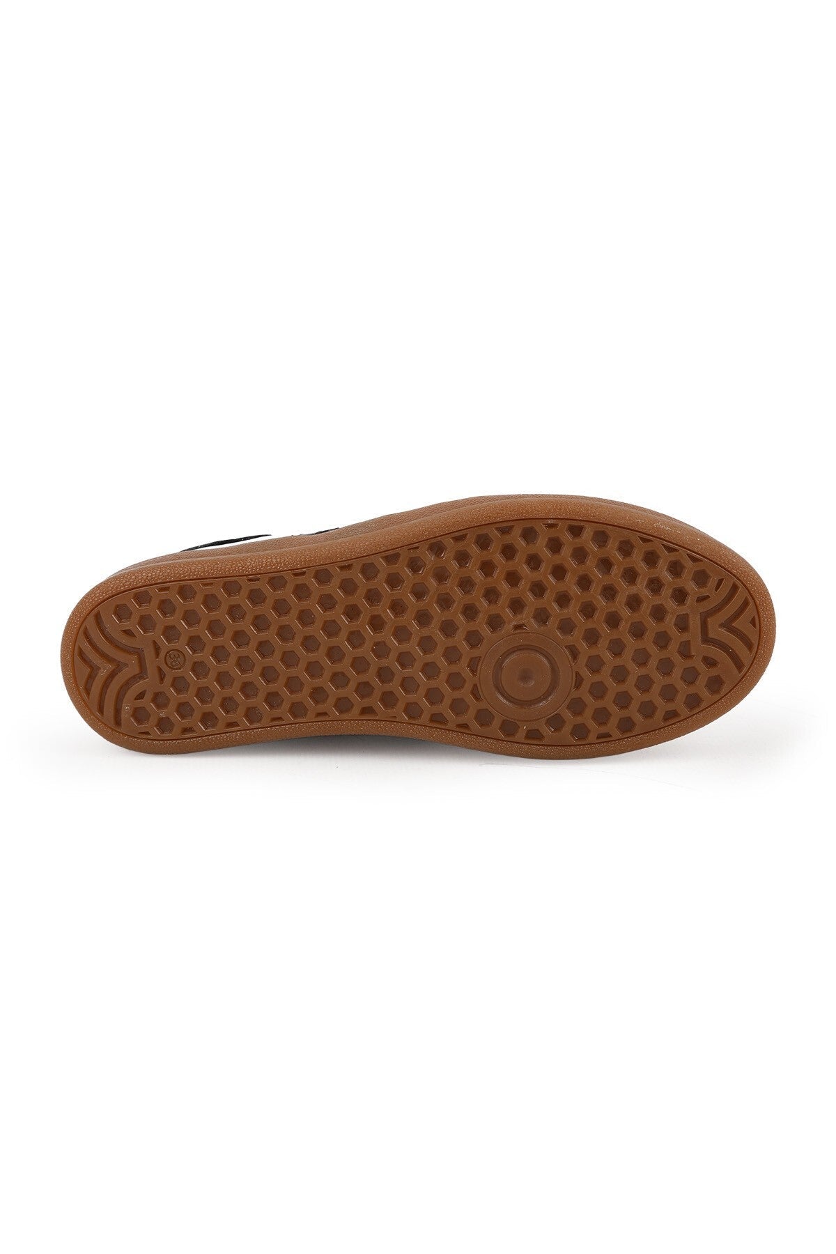 Libero L075.2324 Kadın Hakiki Deri Çift Şeritli Karamel Kauçuk Taban Retro Sneaker - MALLTURK