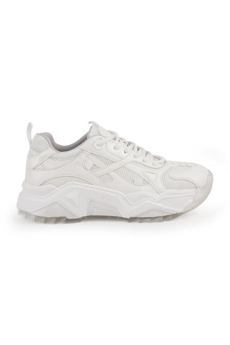 Libero L083.65137 Gri Hakiki Deri Kadın Sneaker Yüksek Tabanlı Rahat Spor Ayakkabı - MALLTURK