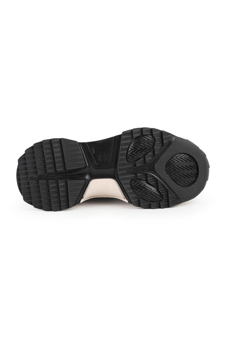 Libero L083.65137 Gri Hakiki Deri Kadın Sneaker Yüksek Tabanlı Rahat Spor Ayakkabı - MALLTURK