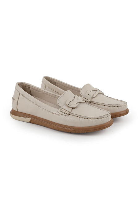 Loafer Shoes Classic Stitched Leather Banded Antique Look Office Casual Comfortable Thermo Sole L081.24106 - MALLTURK