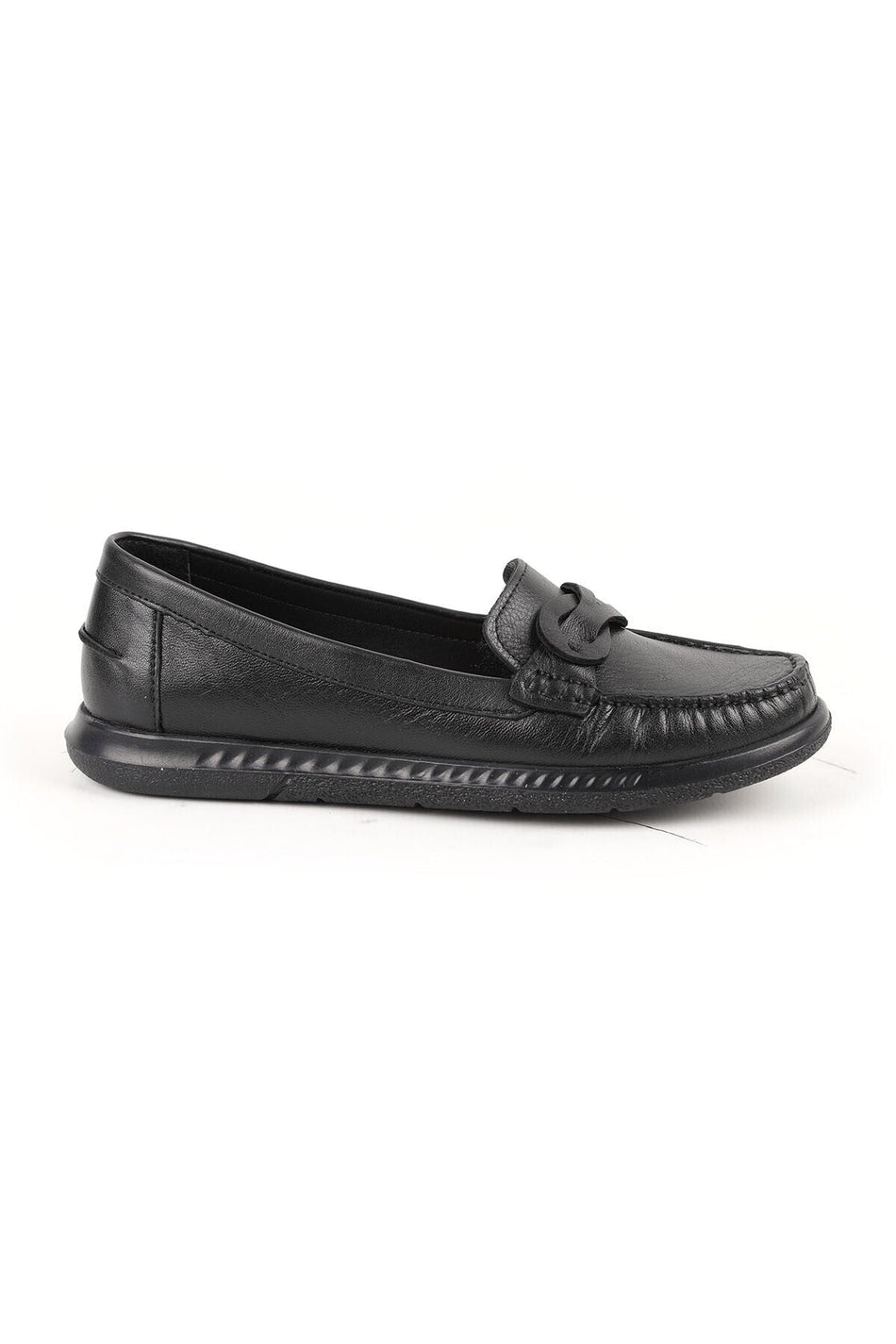 Loafer Shoes Classic Stitched Leather Banded Antique Look Office Casual Comfortable Thermo Sole L081.24106 - MALLTURK