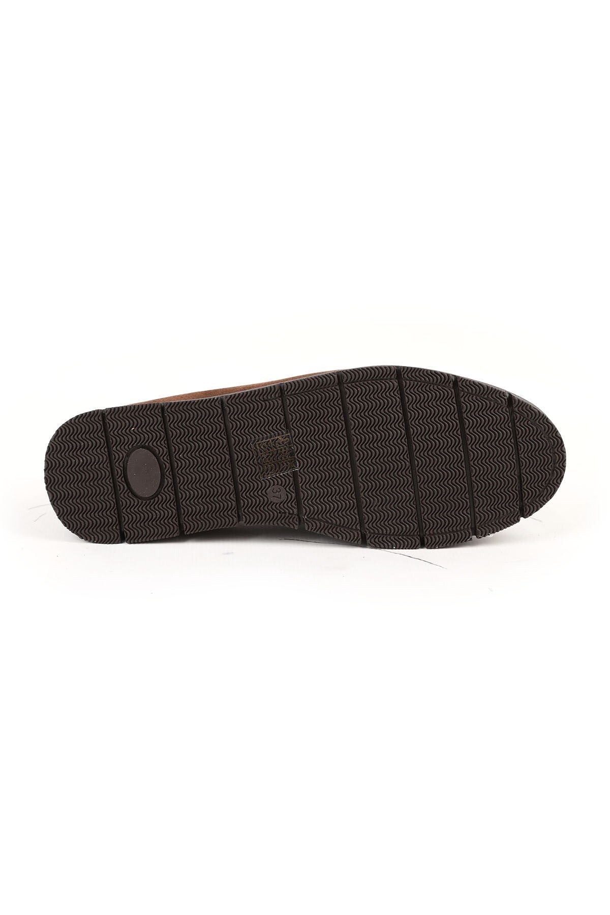 Loafer Shoes Laser Cut Perforated Suede Moccasin Stitched Lightweight Flexible Eva Sole Daily Use L076.2274-1 - MALLTURK