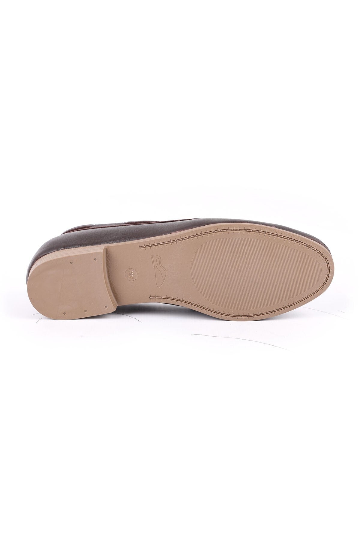 Loafer Shoes, Moccasin Stitched, Bowknot, Antique Look, Stylish, Office, Daily, Comfortable, Thermo Sole 081.25216 - MALLTURK